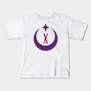 X - Moon Monogram Kids T-Shirt